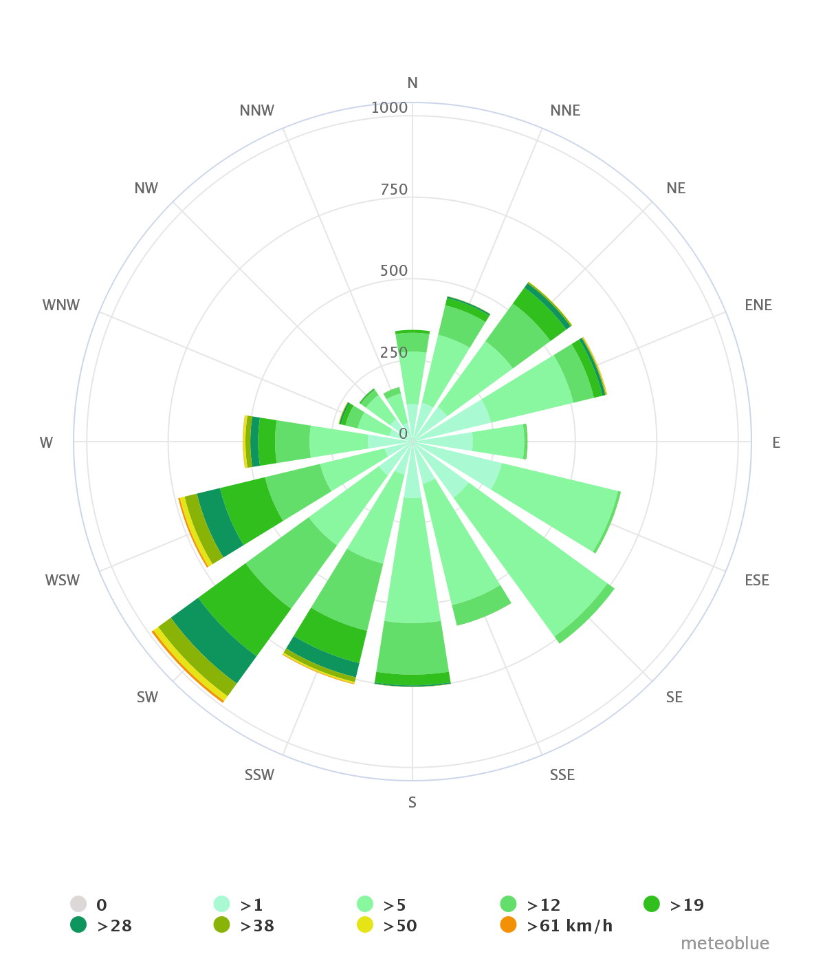 Meteogram Climate Wind Rose