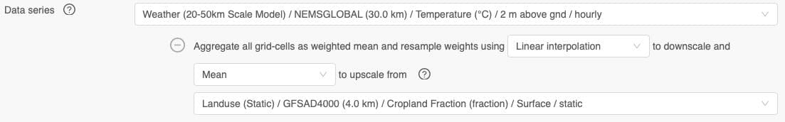 Weighted aggregation with resampling